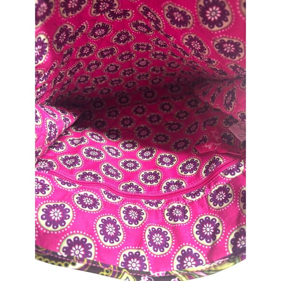 Vera Bradley, VERA TOTE, Very Berry Paisley Quilted Tote Shoulder Bag, NWT Pink - Picture 3 of 8